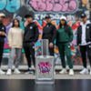 You & I fragrance bottle with streetwear lifestyle background